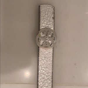 Silver Tory Burch belt